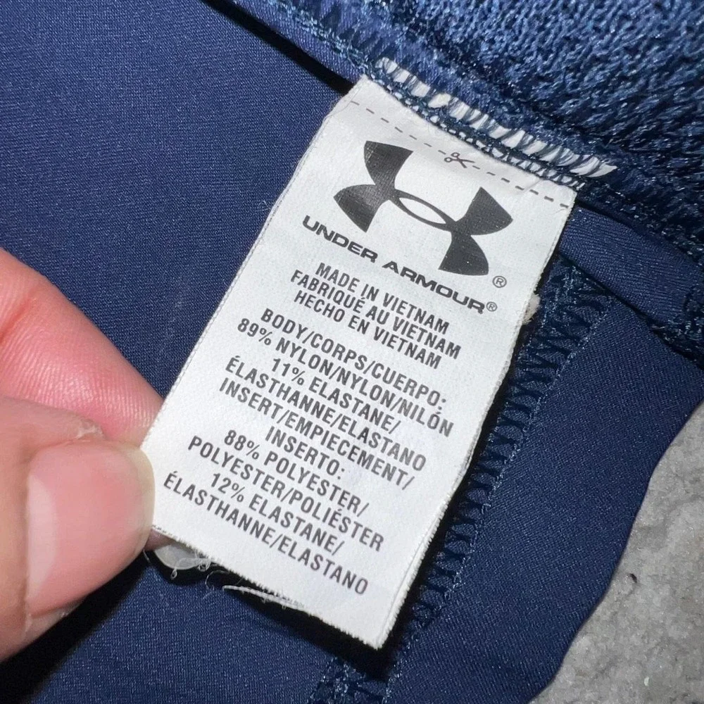 Under Armour Combine Jacket‎ Men's Size L Blue Camo Full Zip Cold Gear Athletic